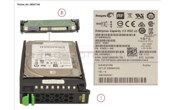 Fujitsu HD SAS 12G 1TB 7.2K 512E HOT PL 2.5\' BC für Fujitsu Primergy TX2540 M1