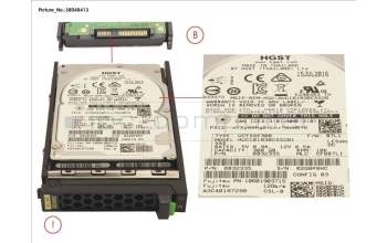 Fujitsu HD SAS 12G 300GB 10K 512N SED H-PL 2.5\' für Fujitsu Primergy RX1330 M3