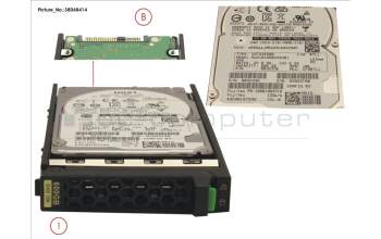 Fujitsu HD SAS 12G 600GB 10K 512N SED H-PL 2.5\' für Fujitsu Primergy RX1330 M3