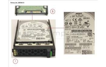 Fujitsu HD SAS 12G 1.8TB 10K 512E SED H-PL 2.5\' für Fujitsu Primergy RX4770 M3