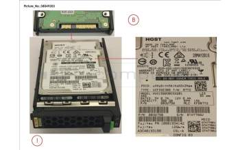 Fujitsu HD SAS 12G 300GB 15K 512N SED H-PL 2.5\' für Fujitsu Primergy RX1330 M3