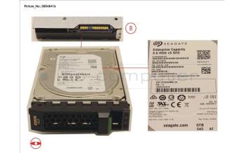Fujitsu HD SAS 12G 6TB 7.2K 512E SED H-PL 3.5\' für Fujitsu Primergy RX2530 M4