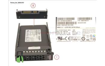Fujitsu SSD SATA 6G 1.92TB MIXED-USE 2.5\' H-P EP für Fujitsu Primergy RX2520 M1