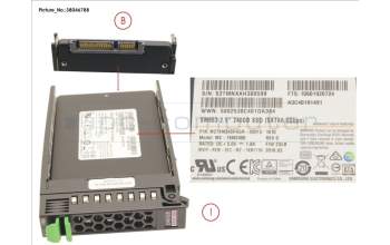 Fujitsu SSD SATA 6G 240GB MIXED-USE 2.5\' H-P EP für Fujitsu Primergy TX2540 M1