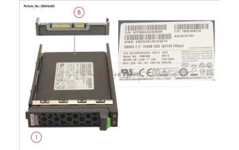 Fujitsu SSD SATA 6G 240GB MLC HP SFF EP MAIN 3.6 für Fujitsu Primergy RX2560 M2