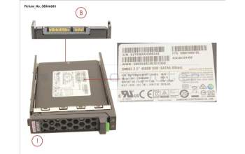 Fujitsu SSD SATA 6G 480GB MLC HP SFF EP MAIN 3.6 für Fujitsu Primergy RX2540 M1