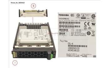 Fujitsu SSD SAS 12G 400GB WRITE-INT. 2.5\' H-P EP für Fujitsu Primergy RX2560 M2