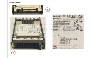 Fujitsu S26361-F5611-L160 SSD SAS 12G 1.6TB WRITE-INT 2.5\' SED H-P