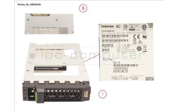 Fujitsu SSD SAS 12G 480GB READ-INT. 3.5\' H-P EP für Fujitsu Primergy RX2540 M2
