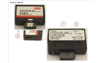 Fujitsu SSD SATA 6G 64GB DOM SLC N H-P für Fujitsu Primergy RX2530 M2