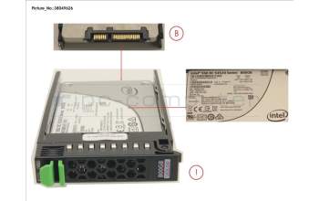 Fujitsu SSD SATA 6G 800GB READ-INT. 2.5\' H-P EP für Fujitsu Primergy RX2520 M1