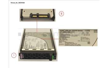 Fujitsu SSD SATA 6G 1.6TB READ-INT. 2.5\' H-P EP für Fujitsu Primergy RX2510 M2
