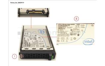Fujitsu SSD PCIE3 1TB READ-INT. 2.5\' H-P LP für Fujitsu Primergy RX2530 M4