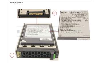 Fujitsu SSD SAS 12G 800GB MIXED-USE 2.5\' H-P EP für Fujitsu Primergy TX2550 M4