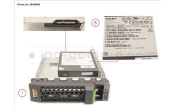 Fujitsu SSD SAS 12G 480GB READ-INT. 3.5\' H-P EP für Fujitsu Primergy RX2530 M2