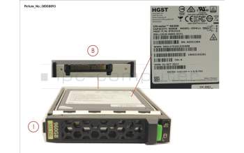 Fujitsu SSD SAS 12G 960GB READ-INT. 2.5\' H-P EP für Fujitsu Primergy CX2550 M2