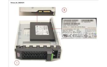 Fujitsu SSD SATA 6G 240GB MIXED-USE 3.5\' H-P EP für Fujitsu Primergy RX2530 M2