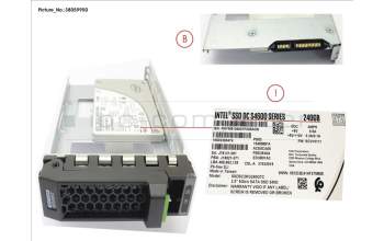 Fujitsu SSD SATA6G 240GB MIXED-USE 3.5\' HP S4600 für Fujitsu Primergy RX1330 M3