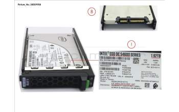 Fujitsu S26361-F5694-L192 SSD SATA6G 1.92TB MIX-USE 2.5\' HP S4600