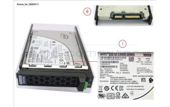 Fujitsu SSD SATA6G 960GB MIXED-USE 2.5\' HP S4600 für Fujitsu Primergy RX1330 M3