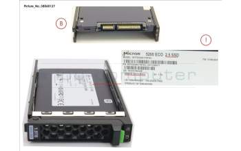 Fujitsu SSD SATA 6G 1.92TB READ-INT. 2.5\' H-P EP für Fujitsu Primergy CX2550 M2
