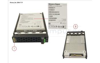 Fujitsu SSD SAS 12G 1.6TB MIXED-USE 2.5\' H-P EP für Fujitsu Primergy RX2540 M4