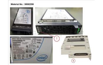 Fujitsu SSD PCIE3 4TB READ-INT. 2.5\" H-P EP für Fujitsu Primergy RX2530 M4