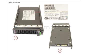 Fujitsu S26361-F5802-L192 SSD SATA 6G RI 1.92TB IN SFF SLIM