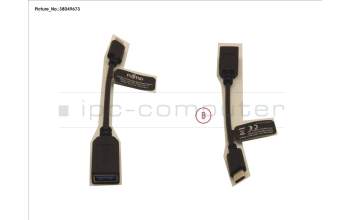 FUJITSU S26391-F6058-L100 Fujitsu USB-Adapter - USB-C (M) bis USB Typ A (W)