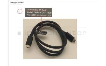 Fujitsu S26391-F6058-L101 USB-C CABLE 5A GEN2
