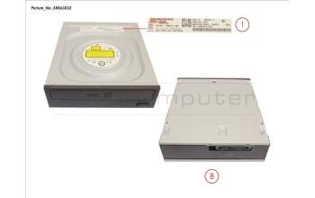 Fujitsu DVD-RW SUPERMULTI 1.6\' SATA für Fujitsu Primergy RX2560 M1