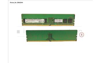 Fujitsu S26461-F3909-E614 4GB (1X4GB) 1RX8 DDR4-2400 U ECC