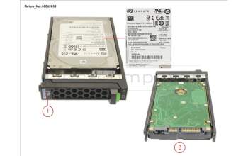 Fujitsu HD SATA 6G 2TB 7.2K 512N HOT PL 2.5\' BC für Fujitsu Primergy RX2560 M2