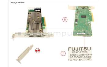 Fujitsu PRAID EP520I FH/LP für Fujitsu Primergy RX2530 M4