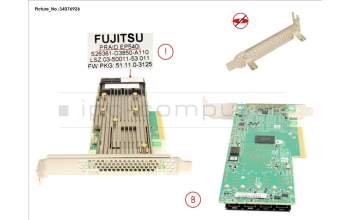 Fujitsu PRAID EP540I FH/LP für Fujitsu Primergy RX2540 M4