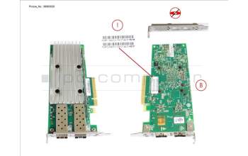 Fujitsu PLAN EP QL41212 25GB 2P SFP28 LP, FH für Fujitsu Primergy RX2540 M4