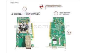 Fujitsu PLAN EP QL45611 100GB 1P QSFP28 LP, FH für Fujitsu Primergy RX2530 M4