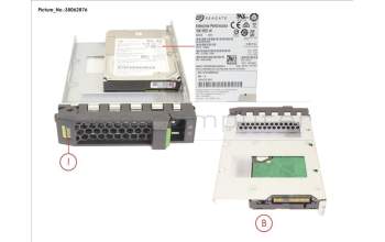 Fujitsu HD SAS 12G 300GB 15K HOT PL 3.5\' EP für Fujitsu Primergy RX2530 M2