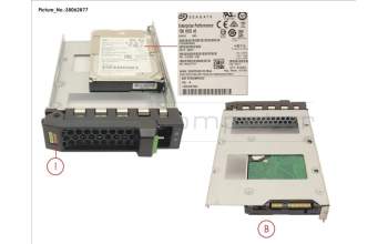 Fujitsu HD SAS 12G 600GB 15K HOT PL 3.5\' EP für Fujitsu Primergy RX2510 M2