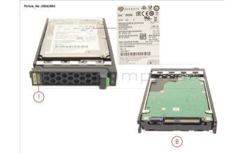 Fujitsu HD SAS 12G 600GB 10K 512E HOT PL 2.5\' EP für Fujitsu Primergy RX2560 M2