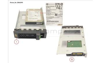 Fujitsu HD SAS 12G 300GB 10K 512N HOT PL 3.5\' EP für Fujitsu Primergy RX2520 M1