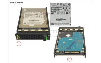 Fujitsu HD SAS 12G 1.8TB 10K 512E SED H-PL 2.5\' für Fujitsu Primergy RX2540 M2