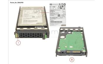 Fujitsu HD SAS 12G 2.4TB 10K 512E SED H-PL 2.5\' für Fujitsu Primergy RX2530 M4