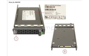 Fujitsu SSD SATA 6G 1.92TB MIXED-USE 2.5\' H-P EP für Fujitsu Primergy RX2540 M2