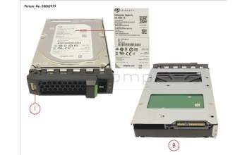 Fujitsu HD SAS 12G 2TB 7.2K HOT PL 3.5\' BC für Fujitsu Primergy RX2540 M4