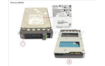 Fujitsu HD SATA 6G 1TB 7.2K HOT PL 3.5\' BC für Fujitsu Primergy RX1330 M3