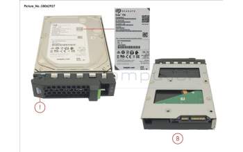 Fujitsu HD SATA 6G 8TB 7.2K 512E HOT PL 3.5\' BC für Fujitsu Primergy RX2530 M4