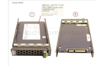 Fujitsu SSD SATA 6G 480GB READ-INT. 2.5\' H-P EP für Fujitsu Primergy RX2510 M2