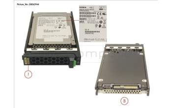 Fujitsu SSD SAS 12G 800GB WRITE-INT. 2.5\' H-P EP für Fujitsu Primergy RX2540 M1