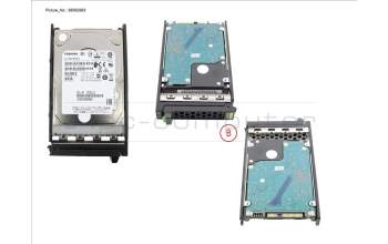 Fujitsu HD SAS 12G 600GB 10K 512E HOT PL 2.5\' EP für Fujitsu Primergy RX2540 M4